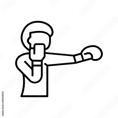 punch icon. outline icon