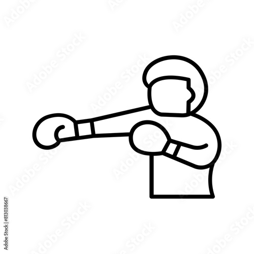 punch icon. outline icon