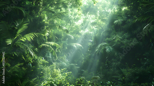 Exploring the Lush Canopy  A Photo Realistic Journey Through the Mysteries of an Old Growth Rainforest