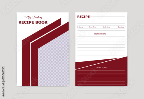 cooking recipe book template design
