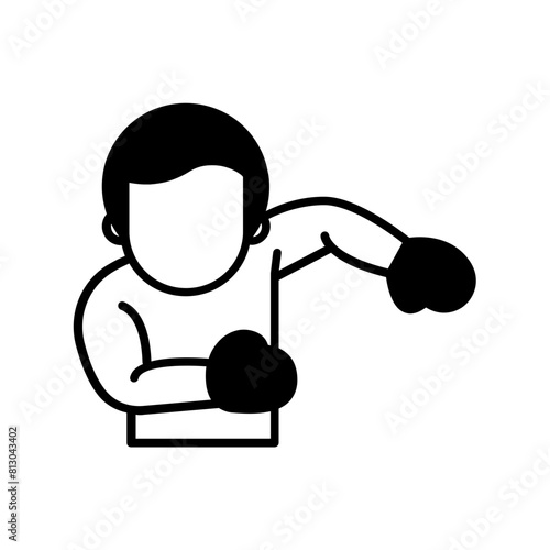Punch icon. black fill icon