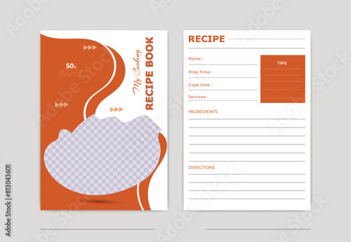 cooking recipe book template design