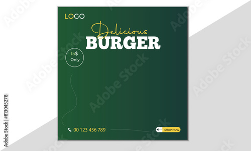 Social Media or Food Design Template