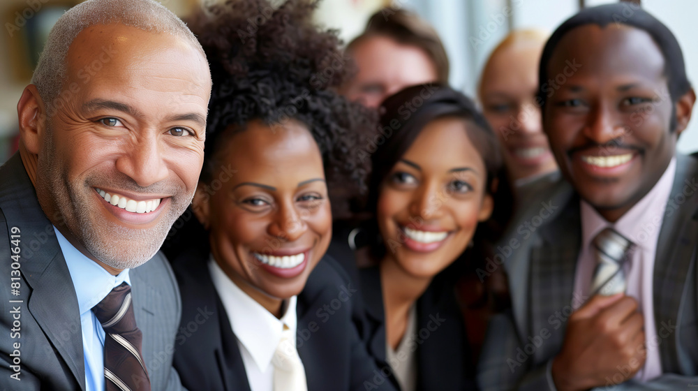 Group of Happy Diverse Business multicultural Professionals in Office Setting, Smiling at camera Group of Happy Diverse Business multicultural Professionals in Office Setting, Smiling at camera