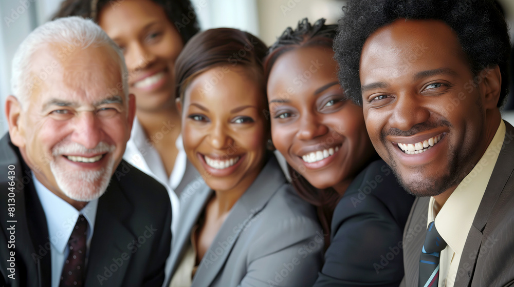 Group of multicultural Business coworkers in Office Smiling at camera Group of multicultural Business coworkers in Office Smiling at camera