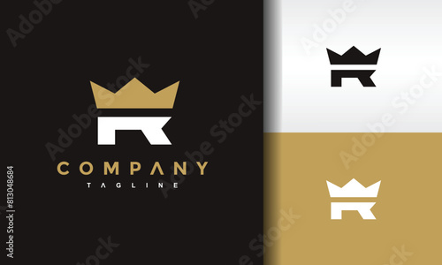 letter R crown logo