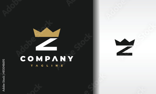 letter Z crown logo