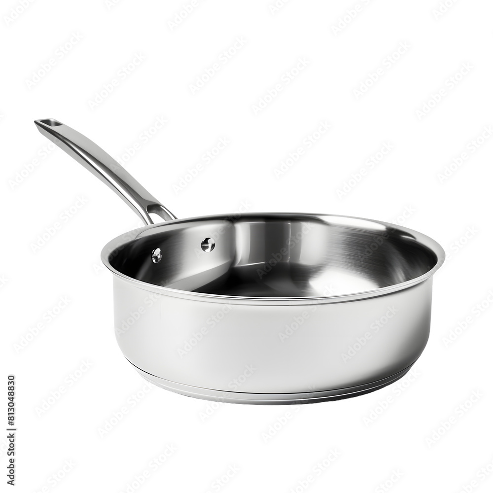 stainless steel pan isolated on white stainless steel pan isolated on white