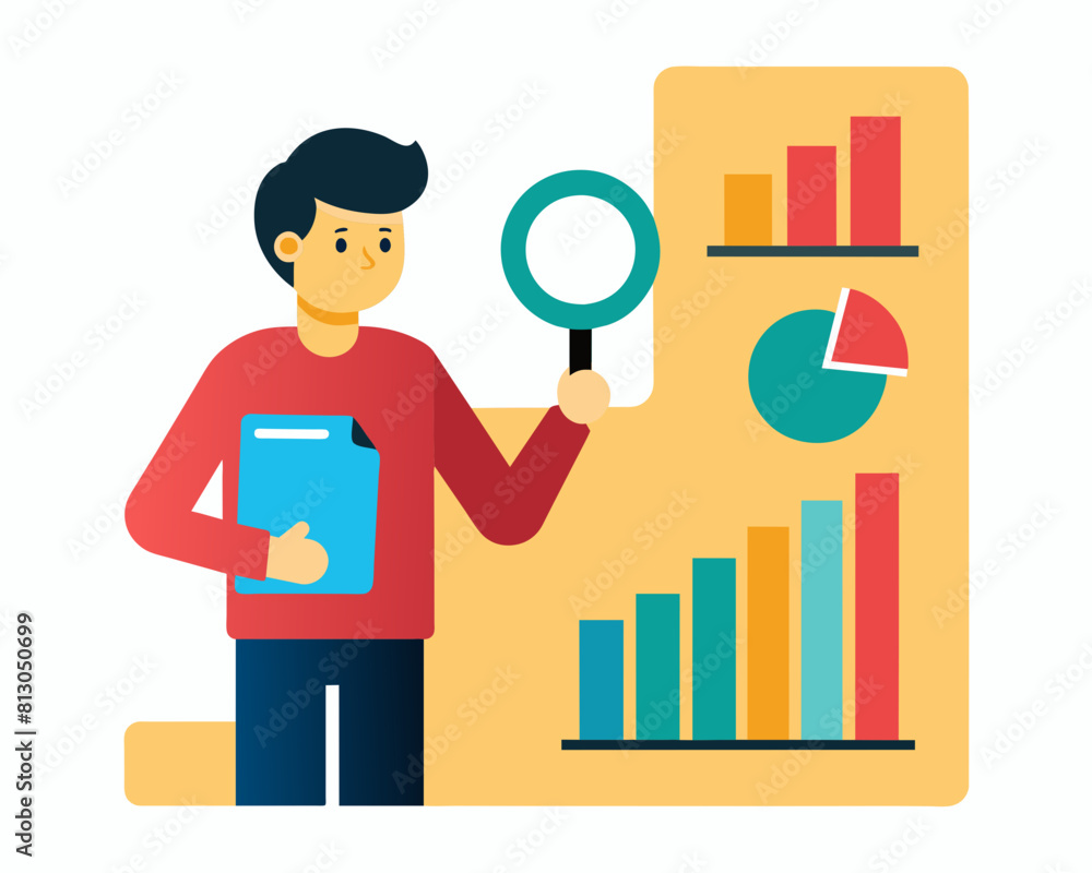 Data analysis vector illustration
Data analysis vector illustration