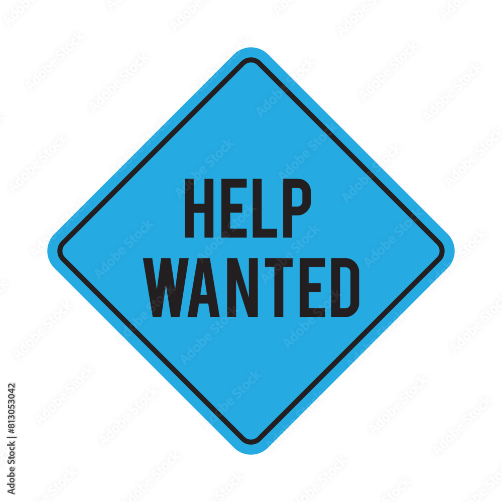 help wanted sign on white background help wanted sign on white background