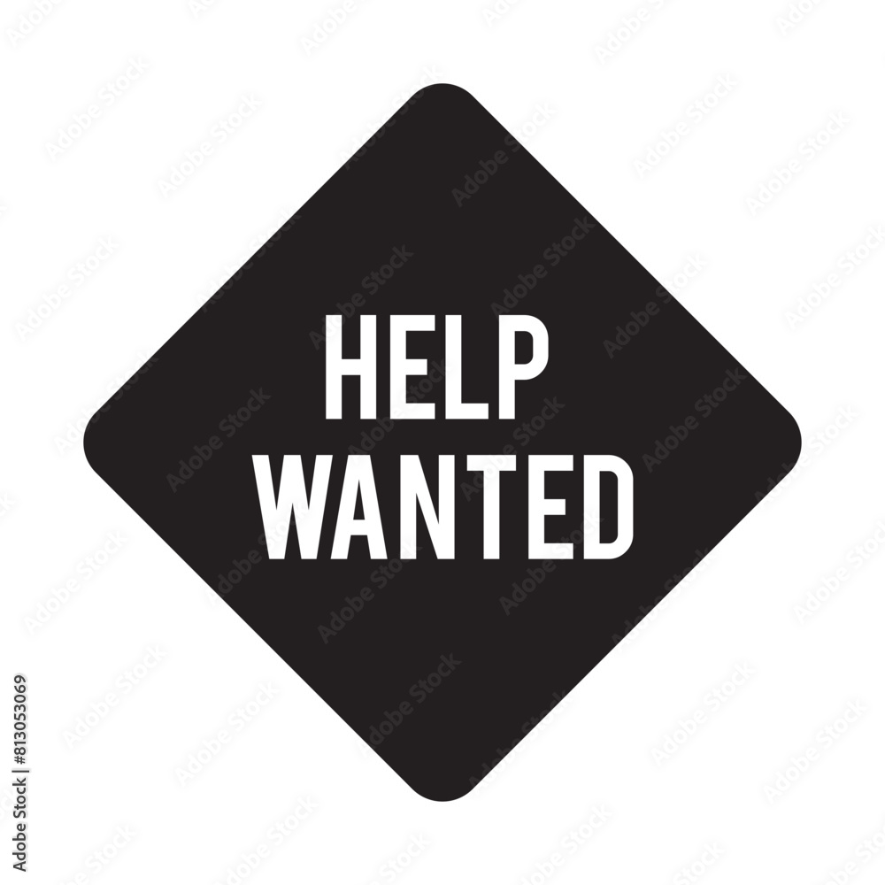 help wanted sign on white background help wanted sign on white background
