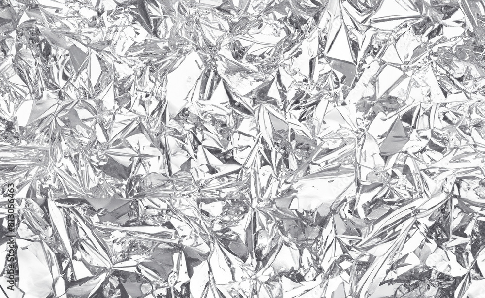 Crumpled Silver Texture Background Crumpled Silver Texture Background