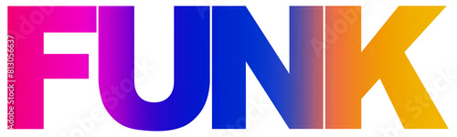 Funk, text, creative design Illustration
