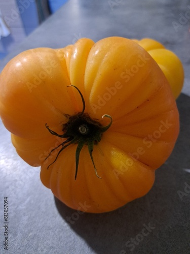 Wallpaper Mural pumpkin on a wooden ta Torontodigital.ca