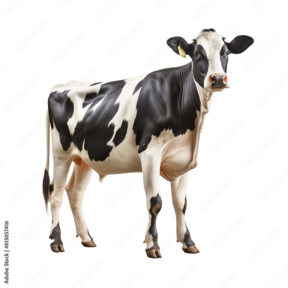  cow isolated on a transparent background