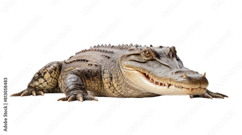 Naklejka premium crocodile isolated on a transparent background