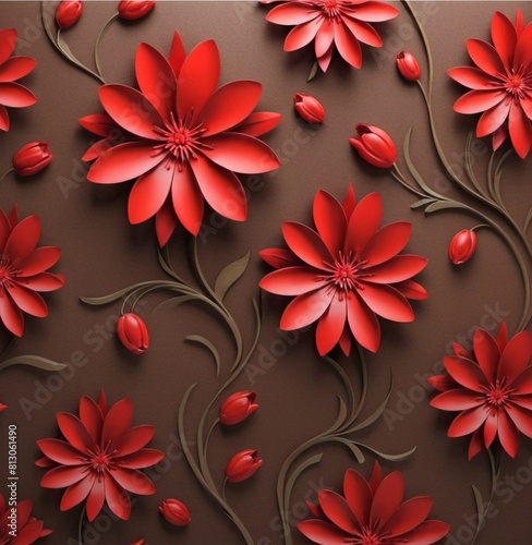 red flower background