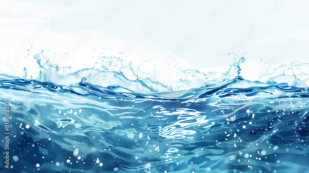 Close Up of a Blue Water Splash Close Up of a Blue Water Splash