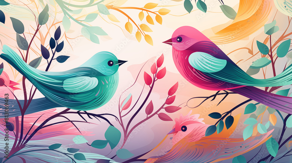 Bird Image, Pattern Style, For Wallpaper, Desktop Background, Smartphone Cell Phone Case, Computer Screen, Cell Phone Screen, Smartphone Screen, 16:9 Format - PNG Bird Image, Pattern Style, For Wallpaper, Desktop Background, Smartphone Cell Phone Case, Computer Screen, Cell Phone Screen, Smartphone Screen, 16:9 Format - PNG
