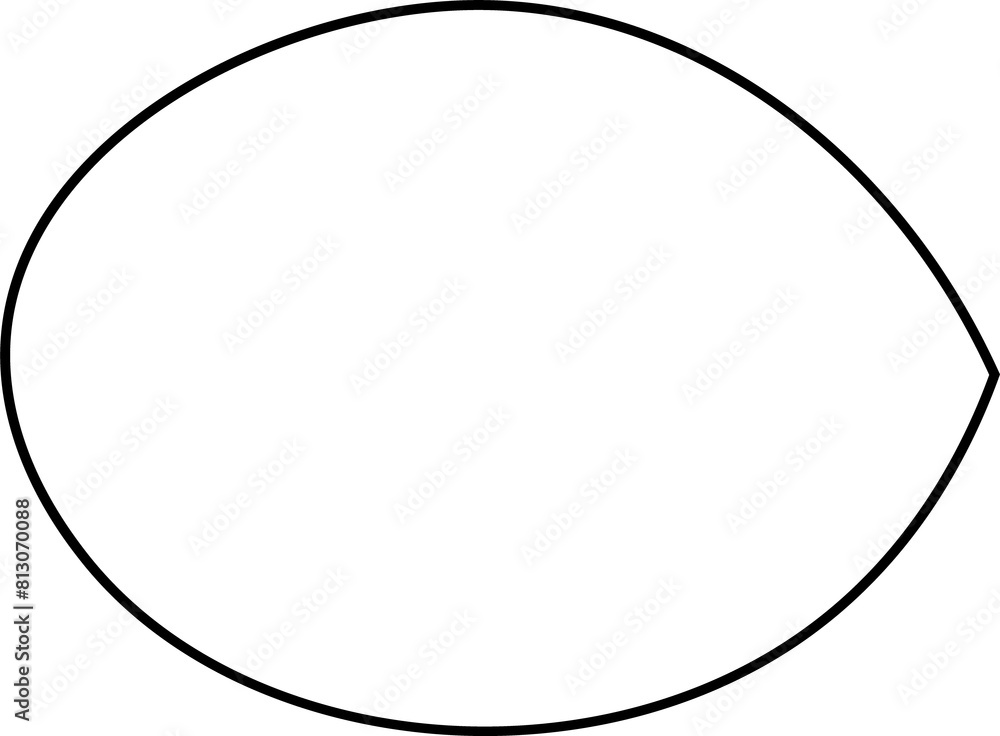 Black outline oblong oval simple plain shape element symbol sign isolated overlay png Black outline oblong oval simple plain shape element symbol sign isolated overlay png