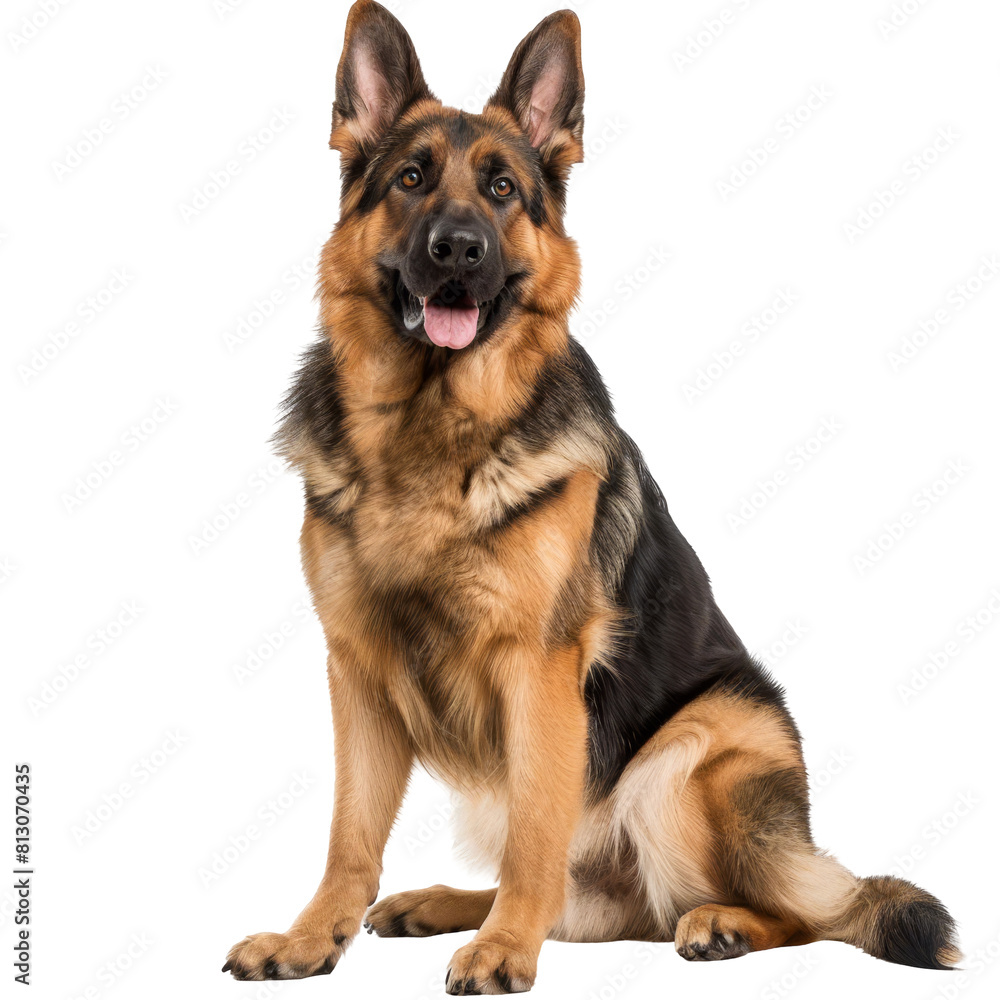 German Shepherd, isolated on white background, perfect for PNG diecut German Shepherd, isolated on white background, perfect for PNG diecut