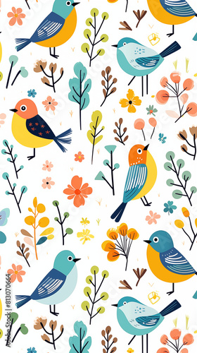 Bird Image, Pattern Style, For Wallpaper, Desktop Background, Smartphone Cell Phone Case, Computer Screen, Cell Phone Screen, Smartphone Screen, 9:16 Format - PNG