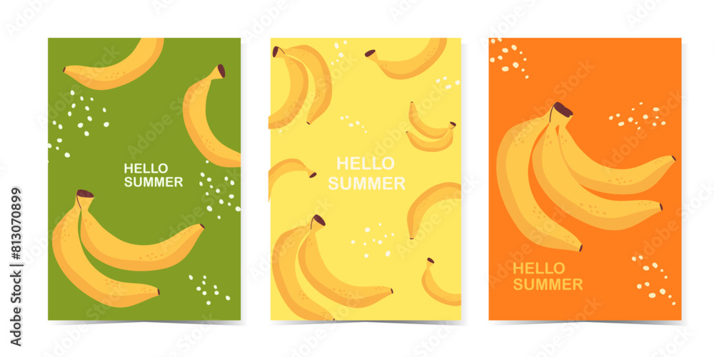 Summer sale banners and posters. Set of vector illustrations for web and social media banners, print material, newsletter designs, coupons, marketing. Summer sale banners and posters. Set of vector illustrations for web and social media banners, print material, newsletter designs, coupons, marketing.
