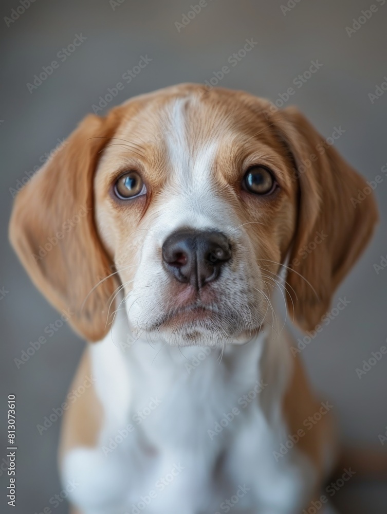 Curious Beagle Puppy Gazing At Camera