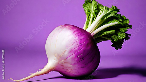 Turnip png transparent, purple and white kohlrabi on a transparent photo
