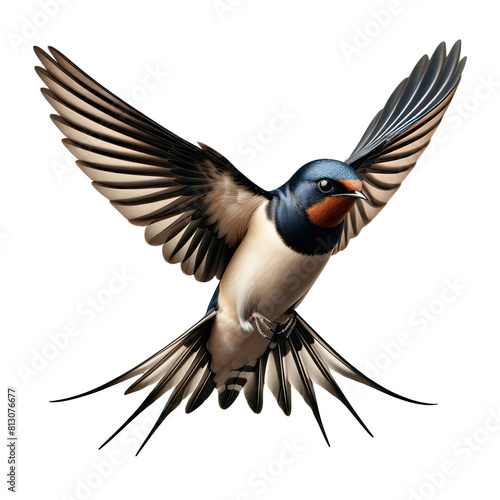 Swallow bird Isolated transparent background