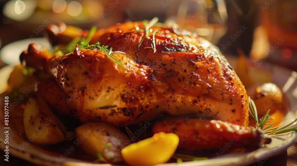 Juicy grilled chicken, a mouthwatering meat dish ideal for dinner or a summer cookout Juicy grilled chicken, a mouthwatering meat dish ideal for dinner or a summer cookout