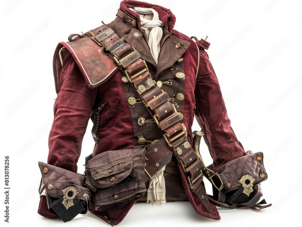 Fototapeta premium Soldiers in ancient times donned protective helmets and sturdy boots, essential gear that symbolized strength and readiness for battle