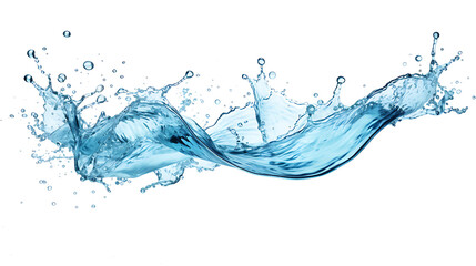 water splash on white background