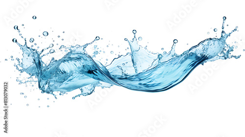 water splash on white background