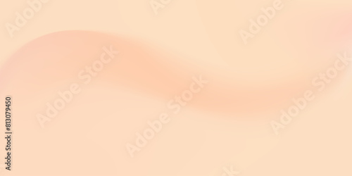 Beige nude background. Cream warm banner with wave. Delicate peach luxury backdrop.