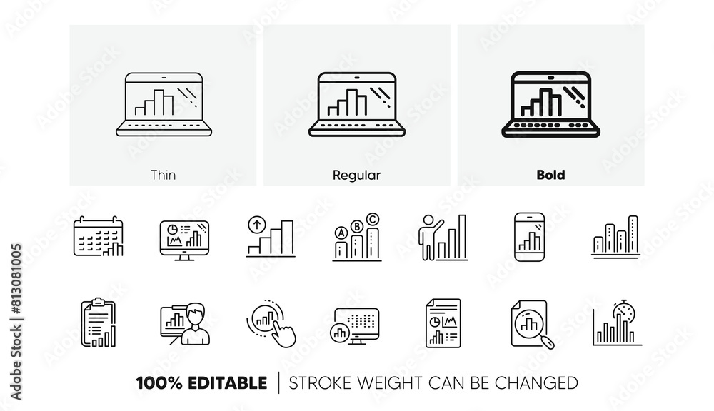 Charts and graphs, Presentation and Report. Graph line icons. Analytics linear icon set. Line icons set. Vector Charts and graphs, Presentation and Report. Graph line icons. Analytics linear icon set. Line icons set. Vector