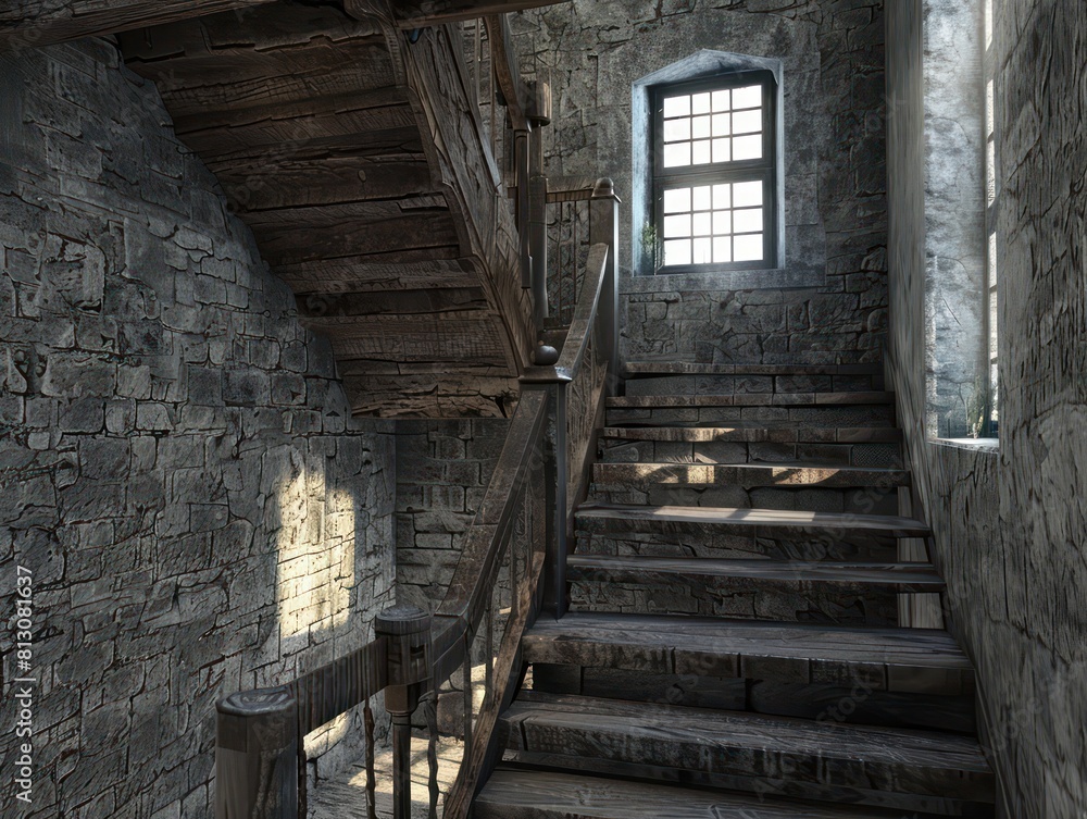 medieval castle staircase leads to an arched entrance. The building's interior showcases the palace's architectural splendor and historic charm medieval castle staircase leads to an arched entrance. The building's interior showcases the palace's architectural splendor and historic charm