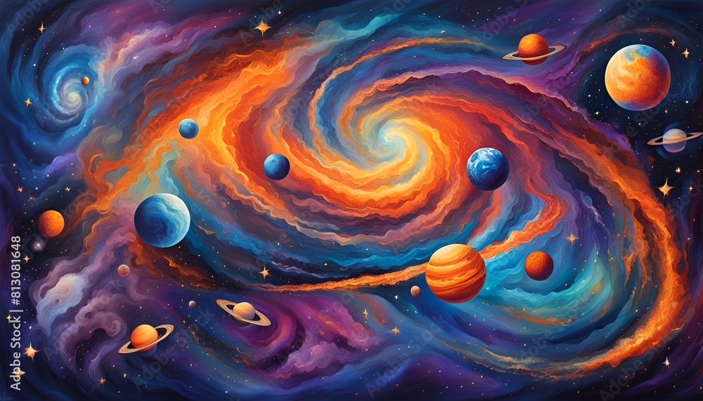 abstract space background abstract space background
