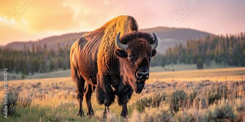 Bison Yellowstone National Park photo