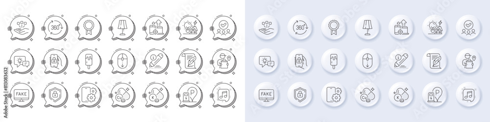 Charging station, Idea lamp and Scroll down line icons. White pin 3d buttons, chat bubbles icons. Pack of Approved group, Copper mineral, Phone service icon. Vector Charging station, Idea lamp and Scroll down line icons. White pin 3d buttons, chat bubbles icons. Pack of Approved group, Copper mineral, Phone service icon. Vector