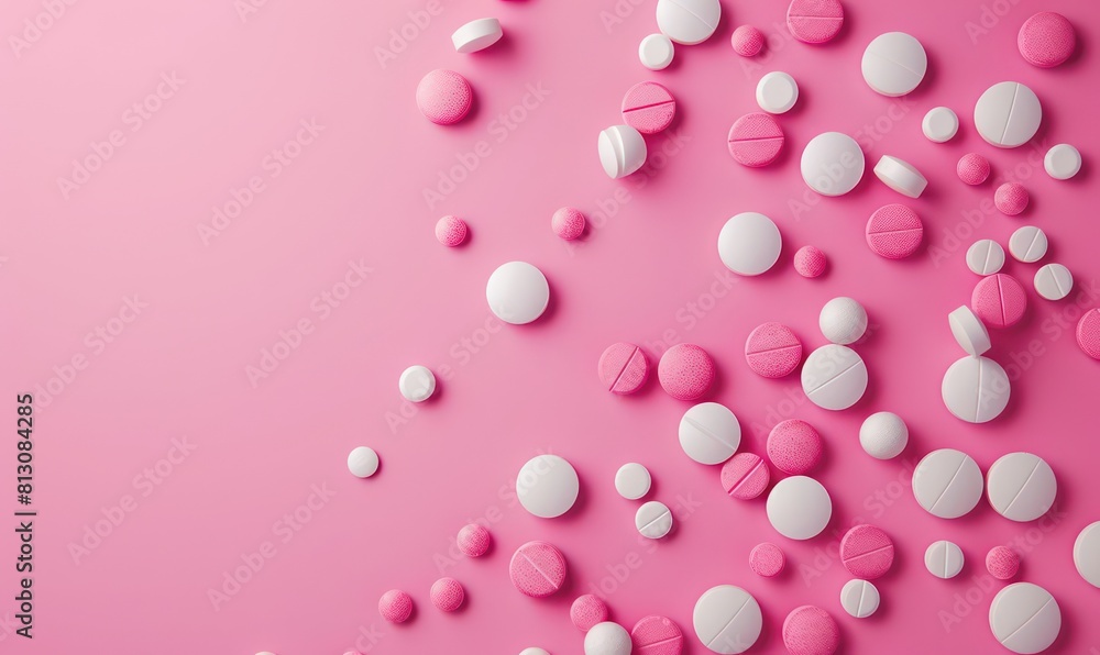 A variety of pills and capsules in different shapes and sizes, illustrating common forms of medication found in pharmacies A variety of pills and capsules in different shapes and sizes, illustrating common forms of medication found in pharmacies