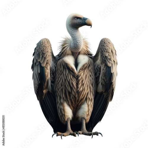 Vulture bird Isolated transparent background  