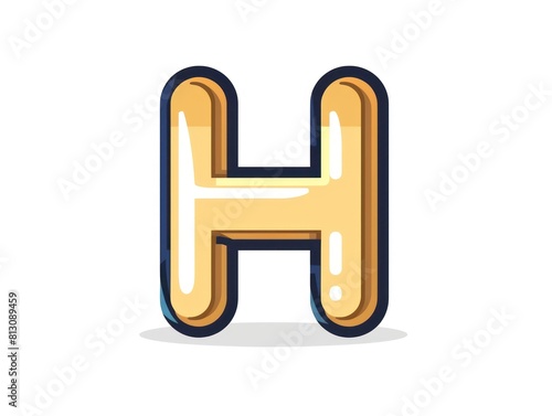 The letter 'H' icon designed for business and text applications, standing out in the alphabet with a professional plus