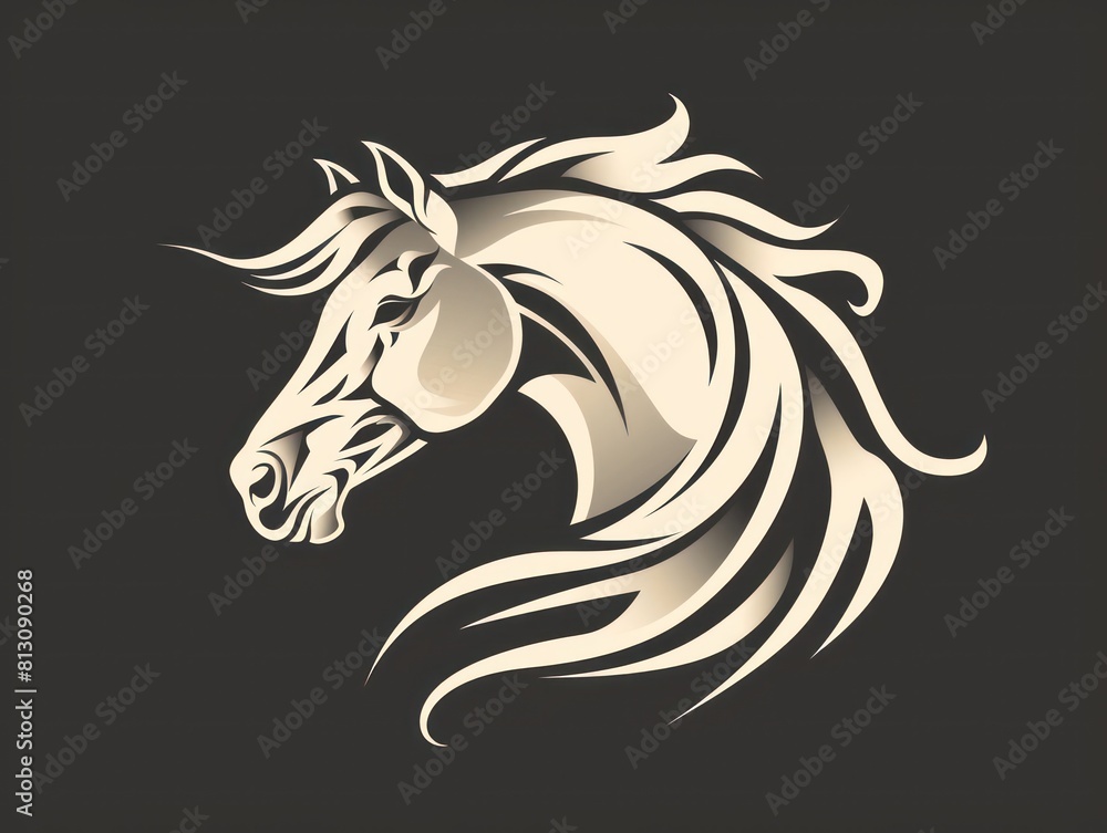 A detailed silhouette of a horse in full stride, highlighting the muscular build and movement of this graceful mammal. A detailed silhouette of a horse in full stride, highlighting the muscular build and movement of this graceful mammal.