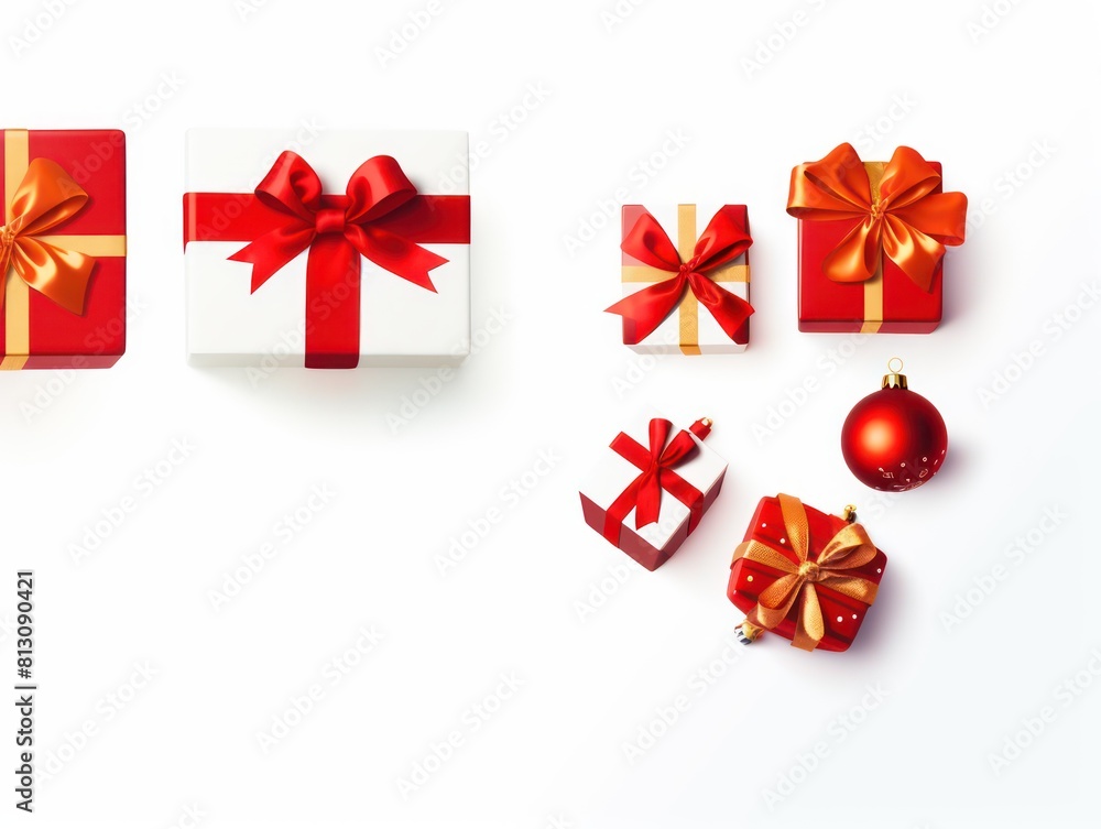 A holiday icon set showcasing Christmas designs such as gifts, snowflakes, and winter decorations, capturing the essence of xmas spirit A holiday icon set showcasing Christmas designs such as gifts, snowflakes, and winter decorations, capturing the essence of xmas spirit