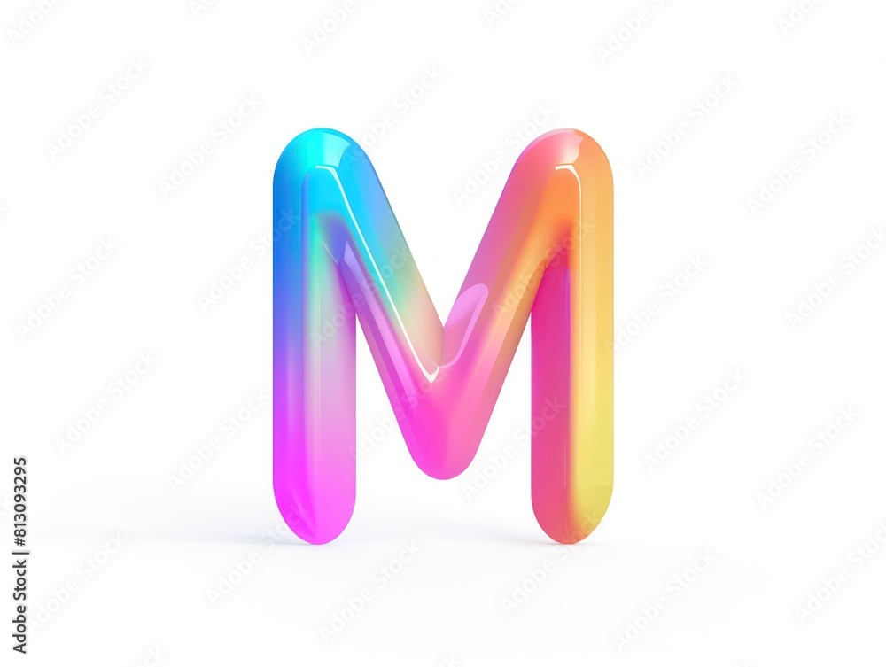 M logo design icon, color, white background M logo design icon, color, white background