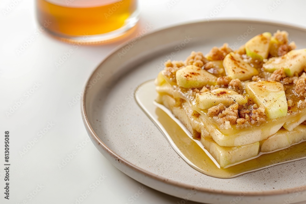 Enticing Apple Pancake Bars with Diced Apples Enticing Apple Pancake Bars with Diced Apples