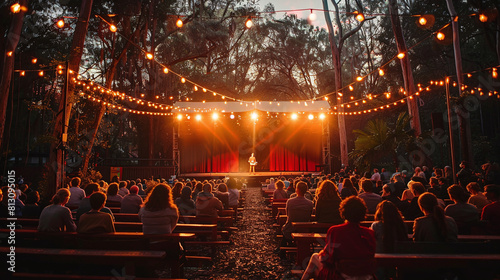 open air event at night