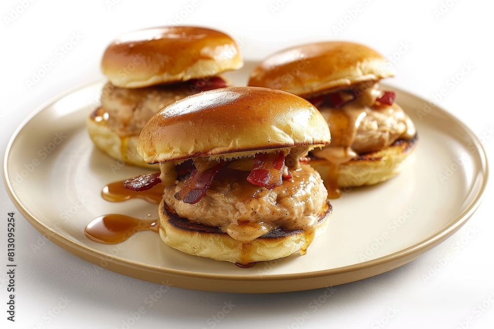 Irresistible Apple Maple Turkey Burgers with Bacon and Maple-Dijon Sauce Irresistible Apple Maple Turkey Burgers with Bacon and Maple-Dijon Sauce