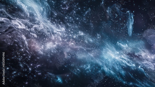 space background with swirling nebulae and stars